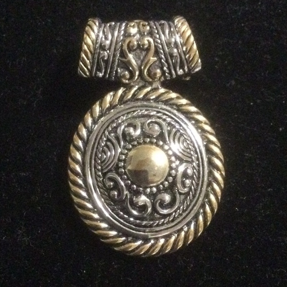 Intricate Silver and Gold Brooch